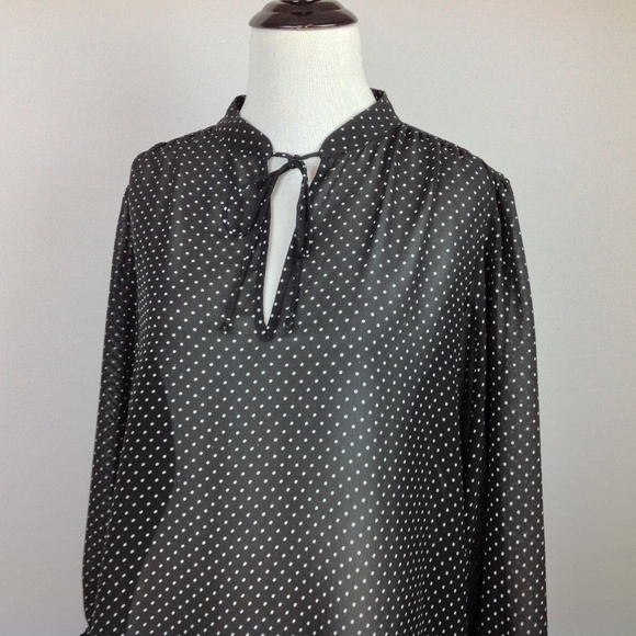 Chaps Ralph Lauren Peasant Top Womens Large - Picture 4 of 6